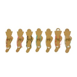 Lot de 35 chaînes de cheville Cauri et perles